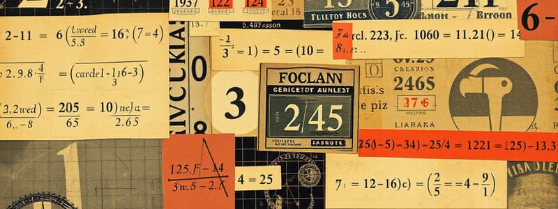 Numerical and Algebraic Expressions Flashcards