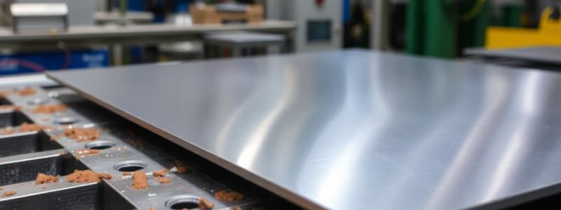 Sheet Metal Processes and Characteristics