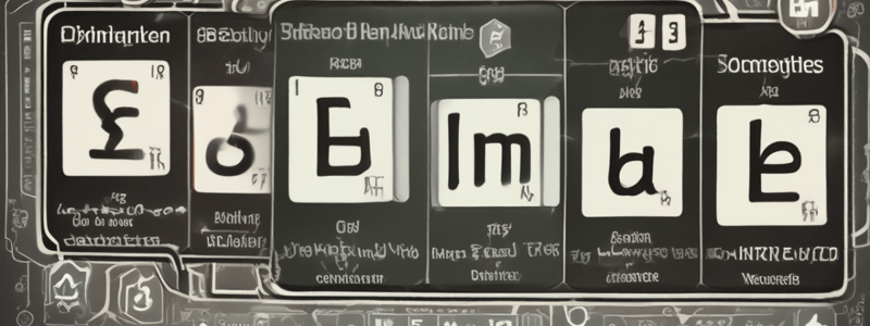 Understanding The Periodic Table of Elements