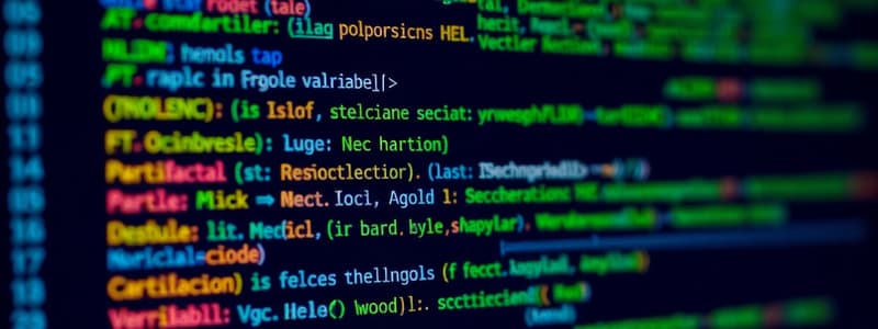 Computer Programming Basics Quiz