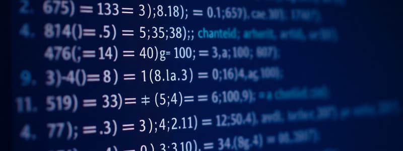 Programming Languages Arithmetic Expressions