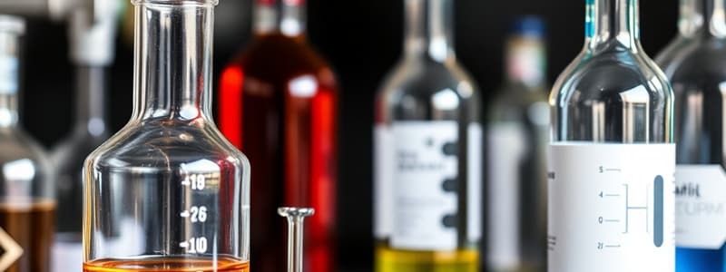 Chemistry of Alcohols and Their Oxidation