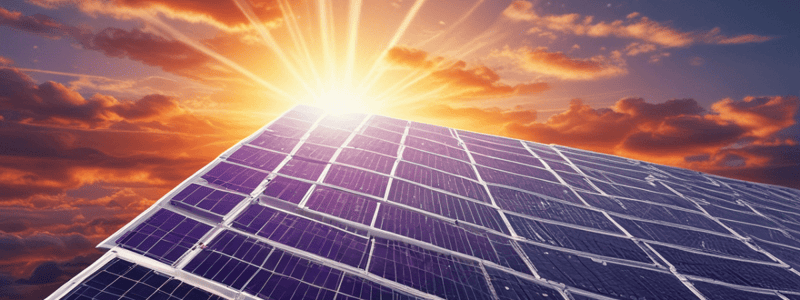 Solar Photovoltaic Cells: Principle and Working