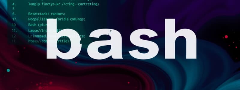 Bash Programmierung und Linux Einführung