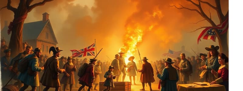 British Taxation Acts and American Revolution