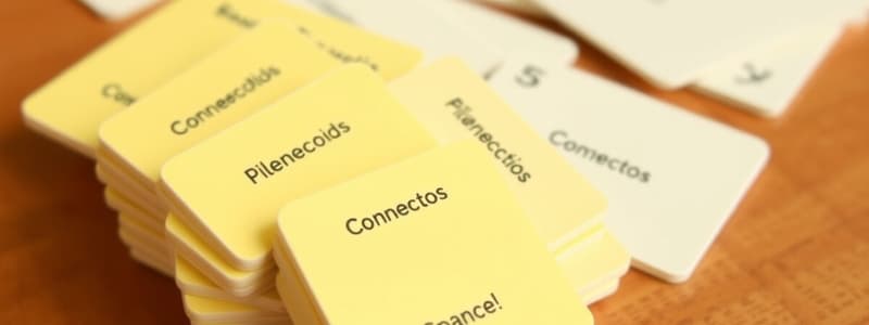 Spanish Connectors Flashcards