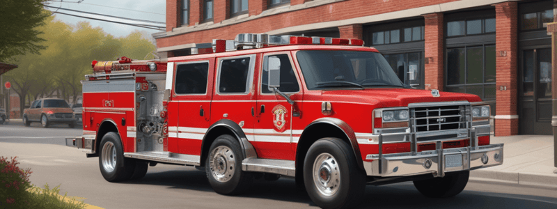 Hoffman Estates Fire Department's Personal Vehicles in Fire Station