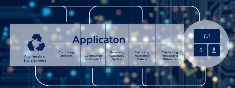 Software Application Lifecycle Overview