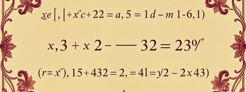 Algebra Chapter 2 Flashcards