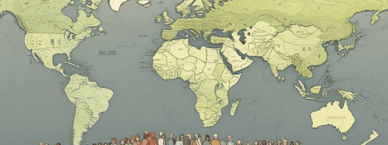 World Population Distribution & Growth Quiz