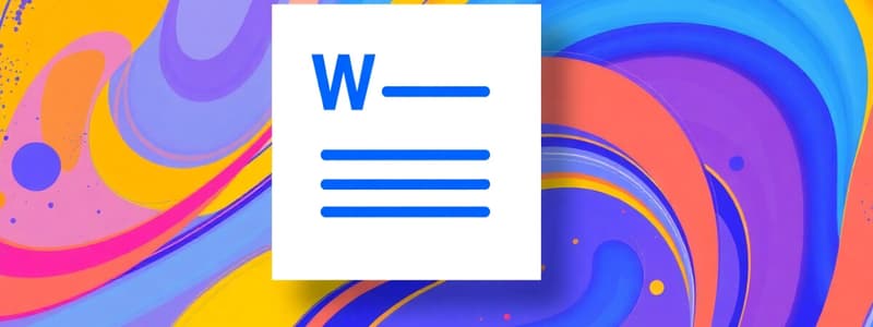 MS Word Formatting and Tables