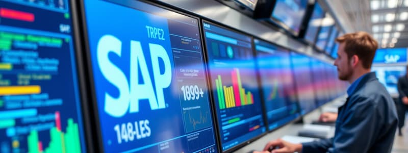 SAP System Overview Quiz