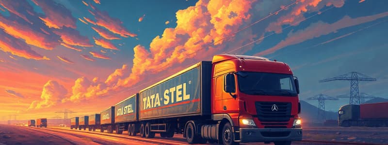 Sustainability in Logistics at Tata Steel