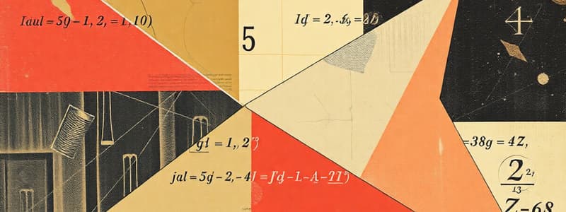 Geometry Problem Set - Angles and Equations