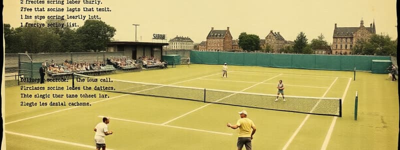 Règles de base du tennis