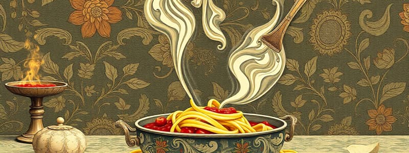 Pasta and Sauce History Quiz