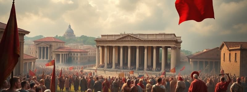 Roman History Quiz: Succession, Geography, and Unrest