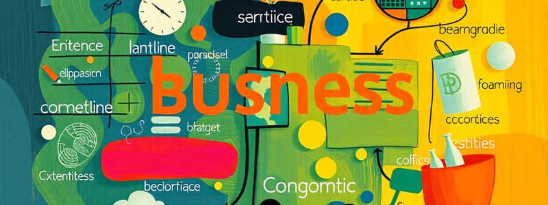 Business Concepts and Definitions Quiz