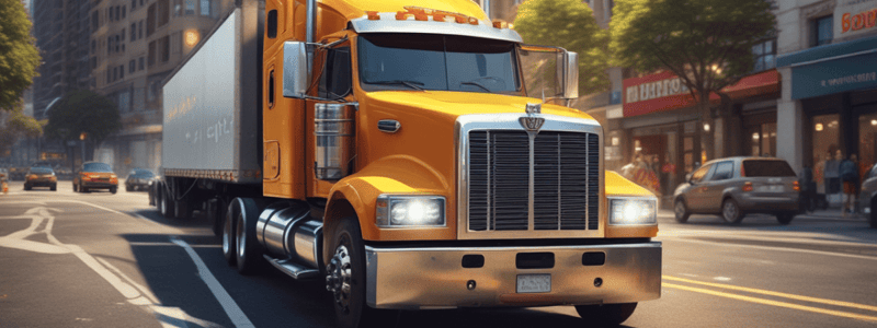 Safety Tips for Driving Near Large Trucks Quiz