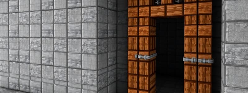 Redstone Doors in Minecraft