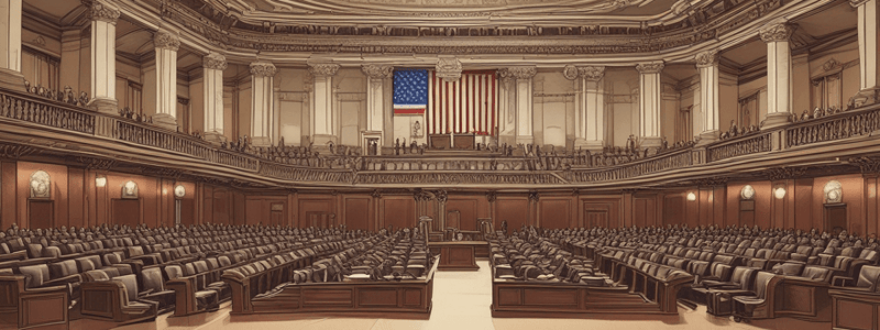 Structure and Functions of the Legislative Branch Quiz