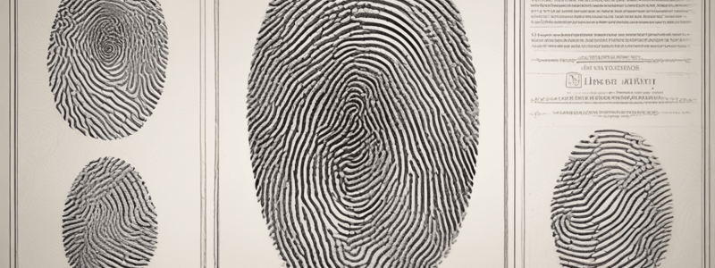 Fingerprint Patterns Overview