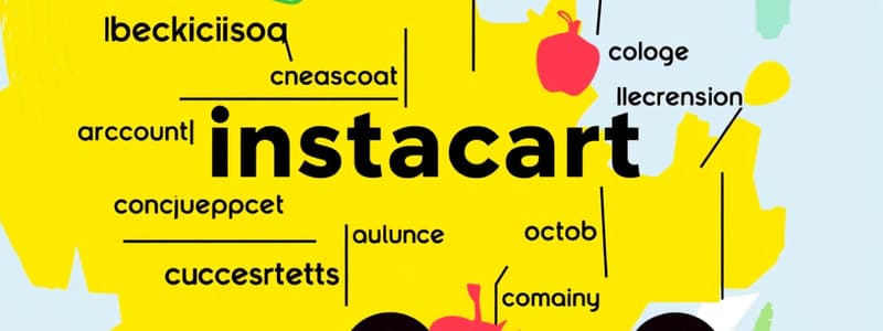 INSTACART Flashcards