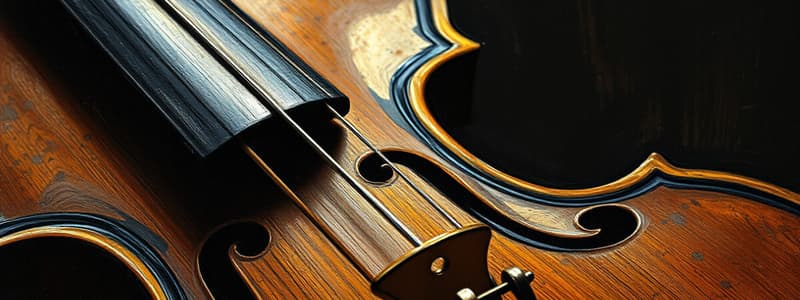 Parts of a Violin