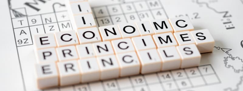 Crossword Puzzle - Economic Principles