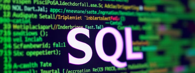 Introduzione a SQL e Storia dello Standard