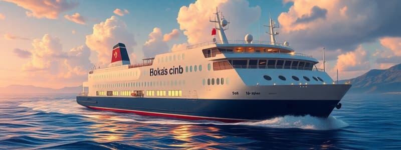 RoRo Vessels and Fast Ferries Quiz