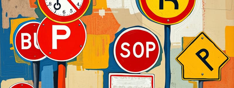 Driving Regulations and Road Signs Quiz