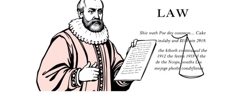 Early Modern Common Law Changes