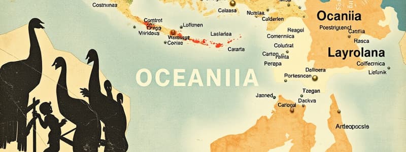 Países de Oceanía en Inglés