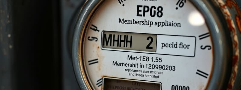 Electrical Metering Procedures and Requirements