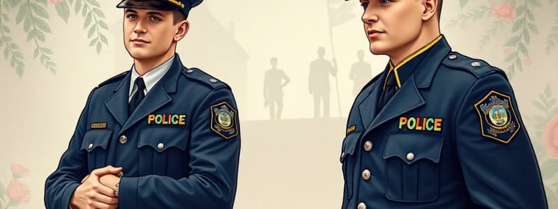 Policing Standards Manual 2000 - Uniforms Quiz