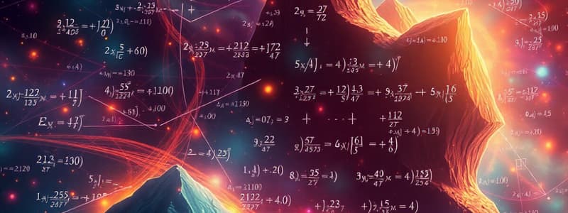 Algebra: Equations and Functions