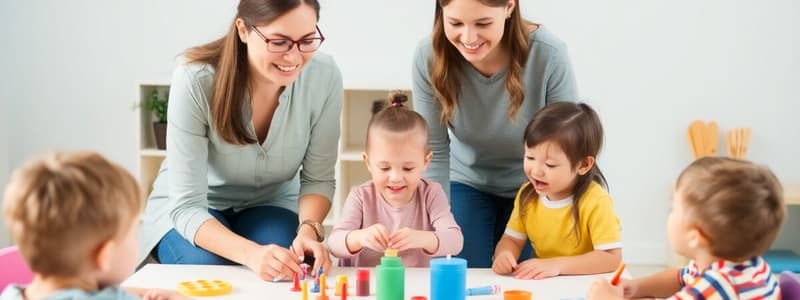 Roles of Teachers in Children's Play