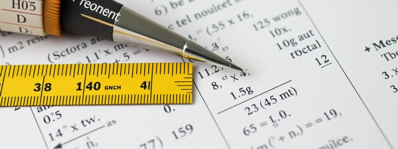 Mathematics: Measurement and Functions