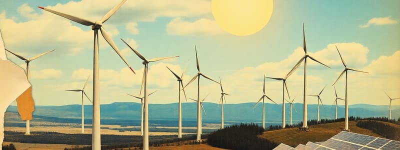 Renewable Energy: Turbines and Solar Flux