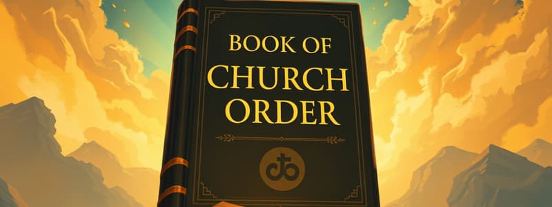 Book of Church Order PCA Flashcards