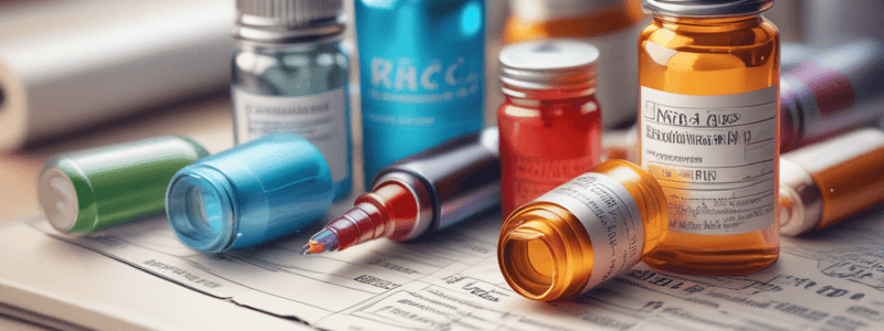 RAC (Drugs) Practice Test: 2