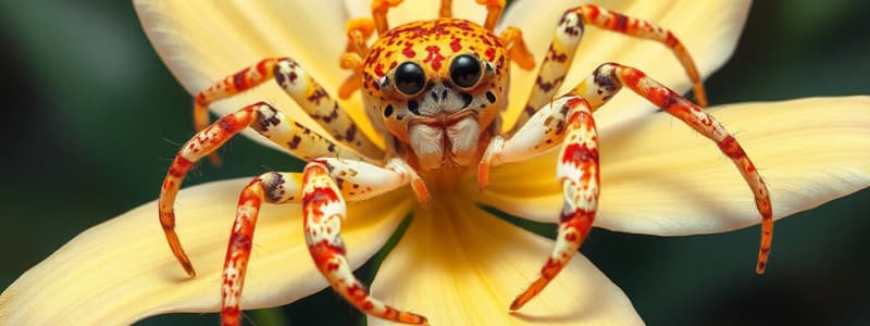 Crab Spider Camouflage in Yuan Province Rainforest