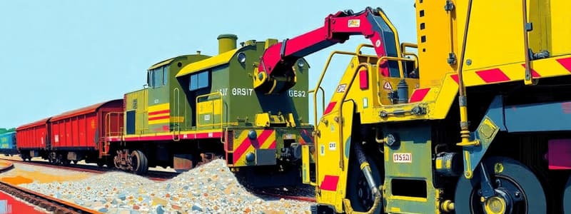 Ballast Cleaning Machines in Railways