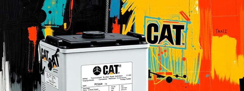 Global Dealer Learning - CAT® Battery Packs Module 3