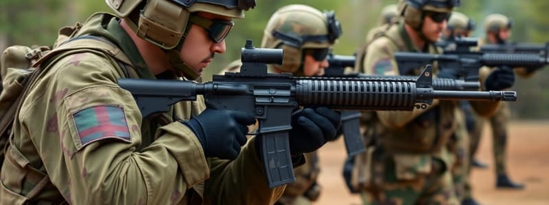 Utiliser son armement en débarqué