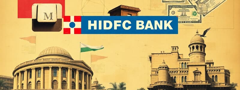 HDFC Bank and Financial Institutions in India