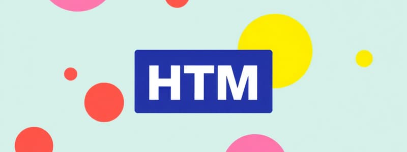 HTML Fundamentals Quiz