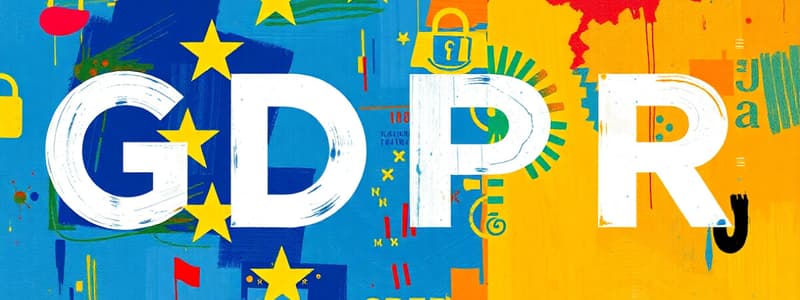 Data Protection and GDPR Overview