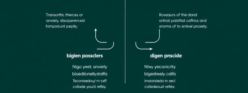 Psicología Tema 3: Trastornos de Ansiedad